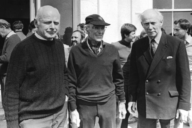 Los padres fundadores de la raza: Blondie Hasler, Francis Chichester y Jack Odling-Smee