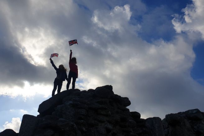 En la cima del Castillo del Rey Carlos en Scilly