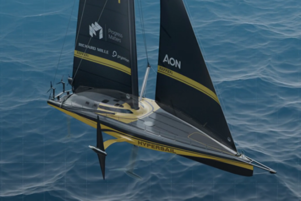 �C�mo influye la autonom�a energ�tica en el dise�o de este monocasco con foils?