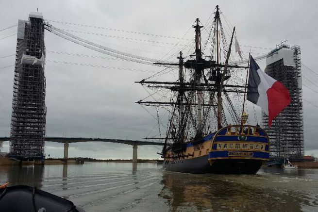 El Hermione est soltando amarras para su nuevo gran viaje