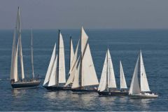 La flota de Pen Duick en la regata �Les Voiles de Saint-Tropez�