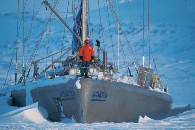 El nacimiento del velero Antarctica (Tara), rplica del Fram