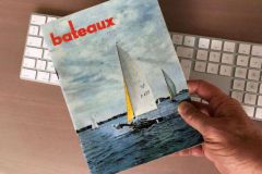 Revista Bateaux de junio de 1959, ya en formato pequeo, todava no est pegada la parte trasera cuadrada, sino una encuadernacin con grapas