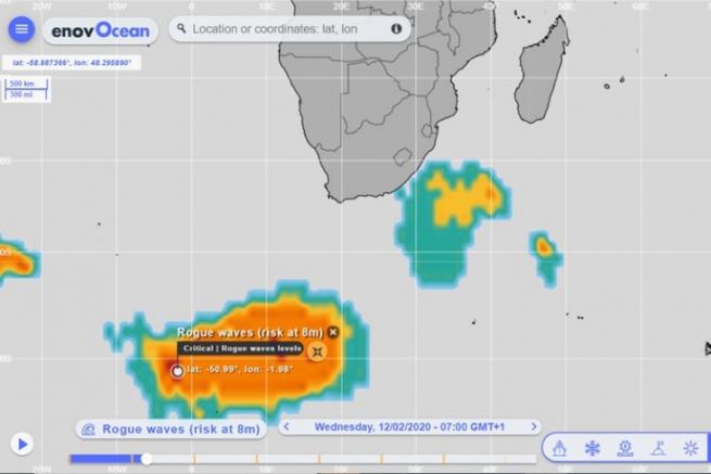 Pronstico de olas gigantes en frica del Sur para el da 02/12/2020