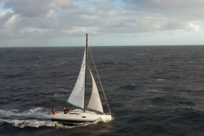 Una tripulacin puesta a prueba por la ceida del Golfo de Vizcaya