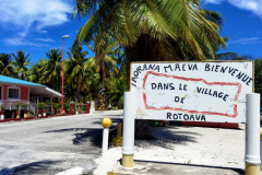 Entrada al pueblo de Rotoava