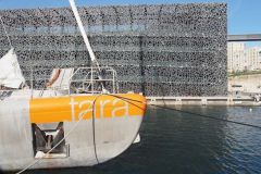 Tara, durante su traves�a por el Mediterr�neo