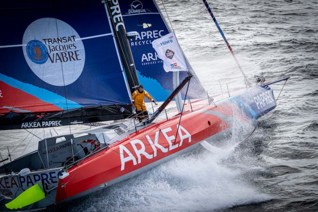 Sbastien Simon en el IMOCA Arkea Paprec