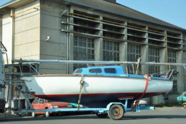 El barco listo para ser botado
