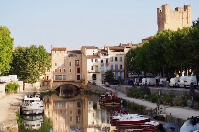 El puerto de Narbona, justo al lado del Pont des Marchands