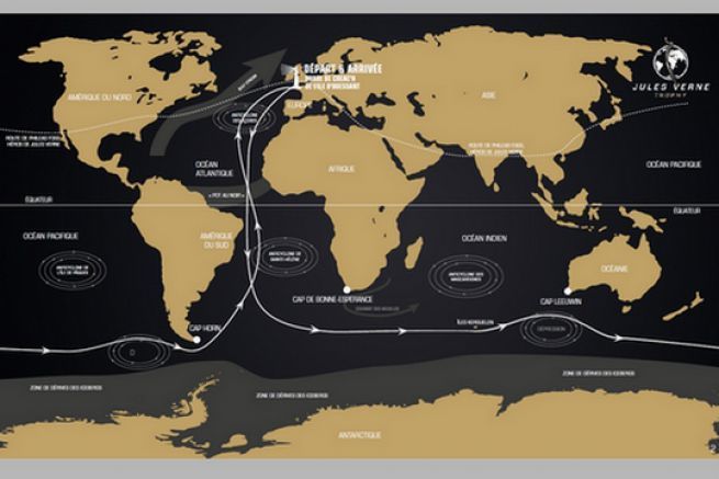 El recorrido de Spindrift 2 en el Trofeo Julio Verne